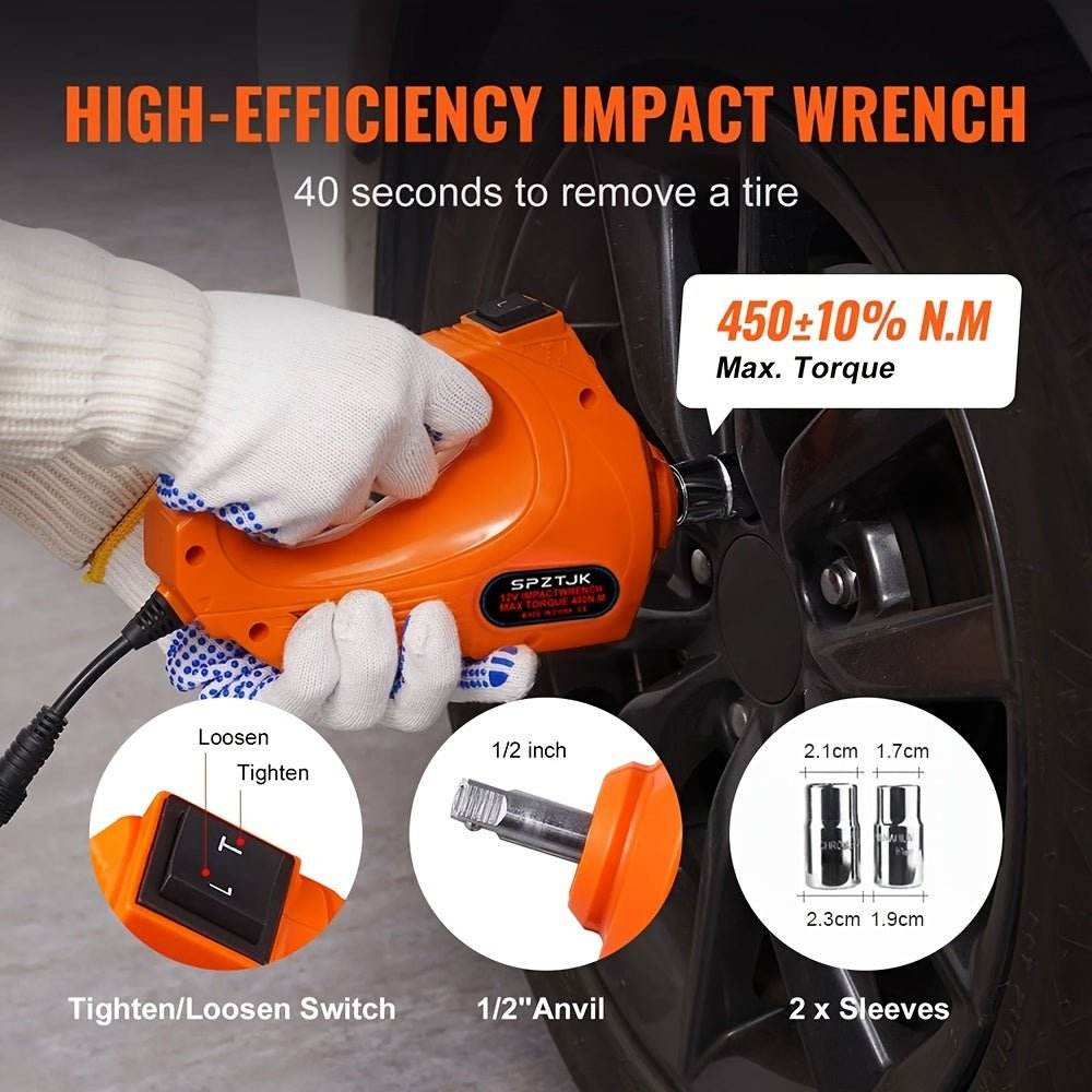 5 Ton Electric Car Jack Kit - 12V DC 3-In-1 Hydraulic Lift - Autoxmatch