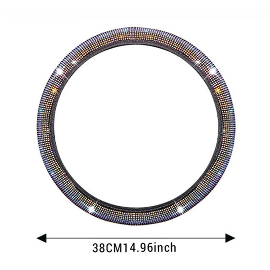 Bling Crystal Diamond Car Steering Wheel Cover - Autoxmatch