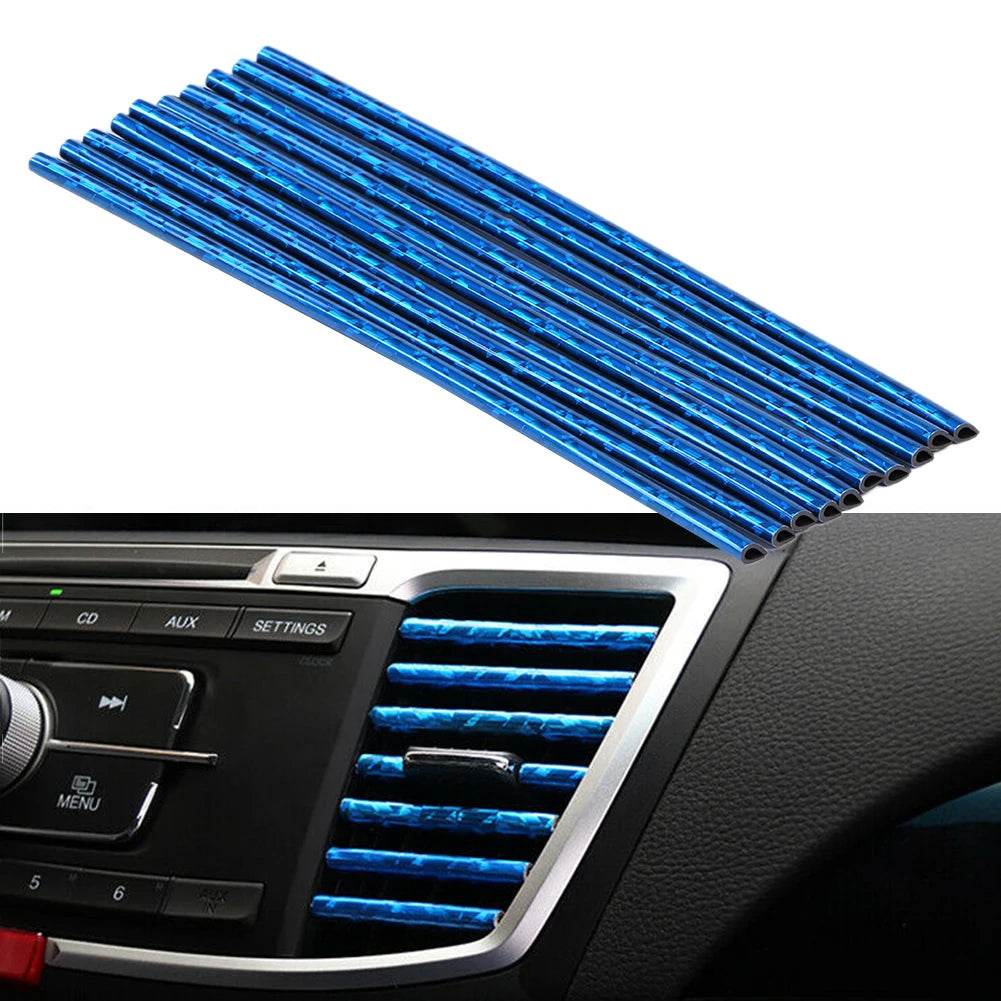 Car Interior Air Conditioner Outlet Vent Grille Chrome Decoration Strip - Autoxmatch