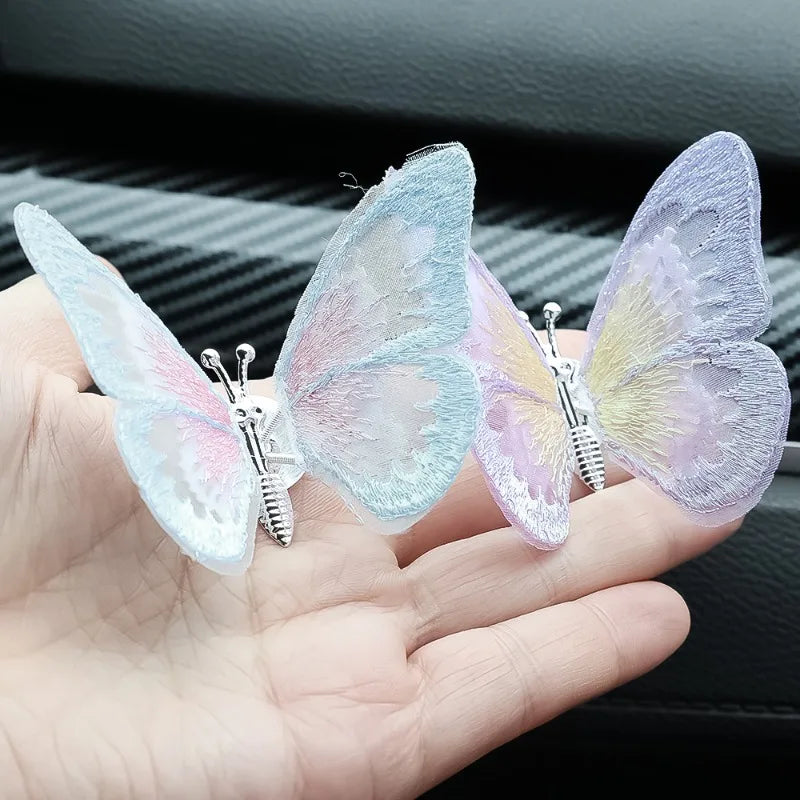 Car Flapping Wings Butterfly Ornament Decoration Accessories - Autoxmatch