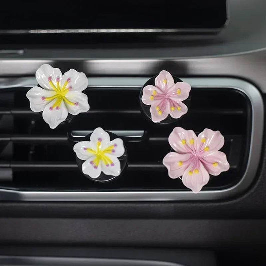 Car Beach Decoration Flower Perfume Clips Air Outlet Freshener - Autoxmatch