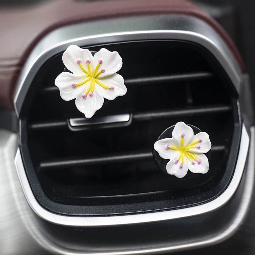 Car Beach Decoration Flower Perfume Clips Air Outlet Freshener - Autoxmatch