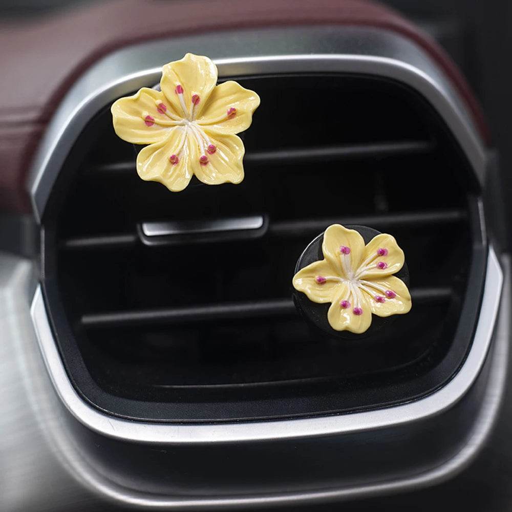 Car Beach Decoration Flower Perfume Clips Air Outlet Freshener - Autoxmatch