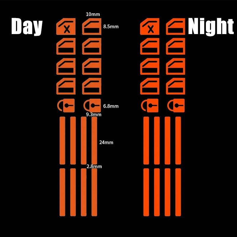 18Pcs/set Car Luminous Door Window Lift Button Stickers - Autoxmatch