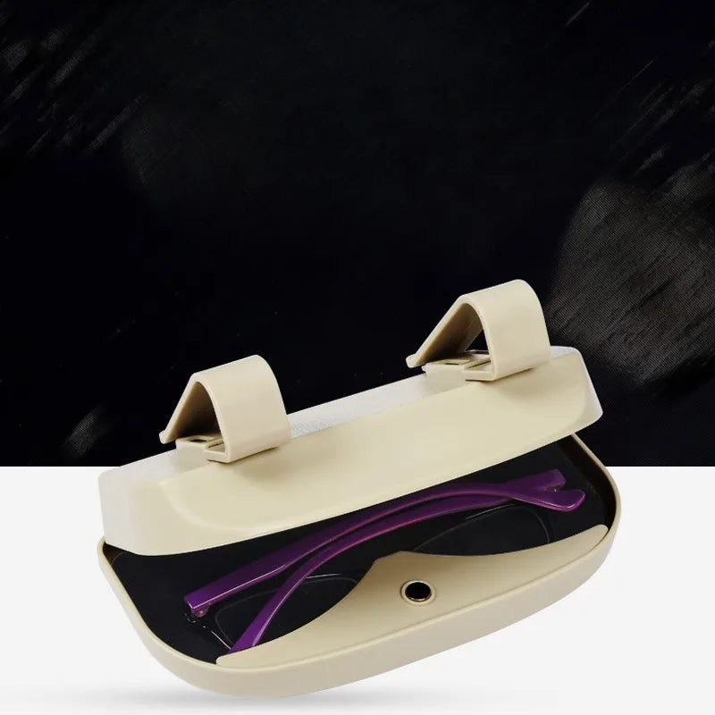 Car Portable Glasses Box Sun Visor Holders