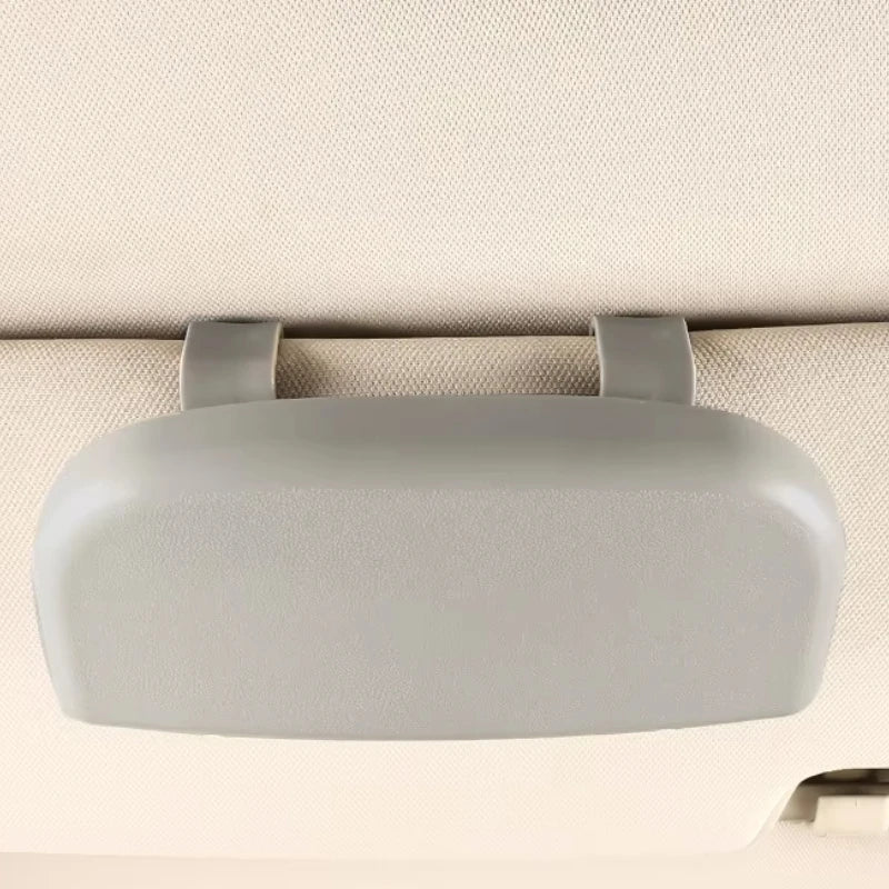 Car Portable Glasses Box Sun Visor Holders Grey