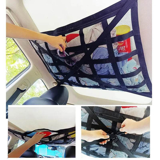 Car Roof Storage Bag Interior Cargo Net - Autoxmatch