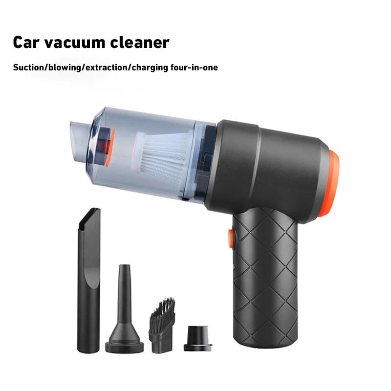 Car vacuum cleaner with attachments