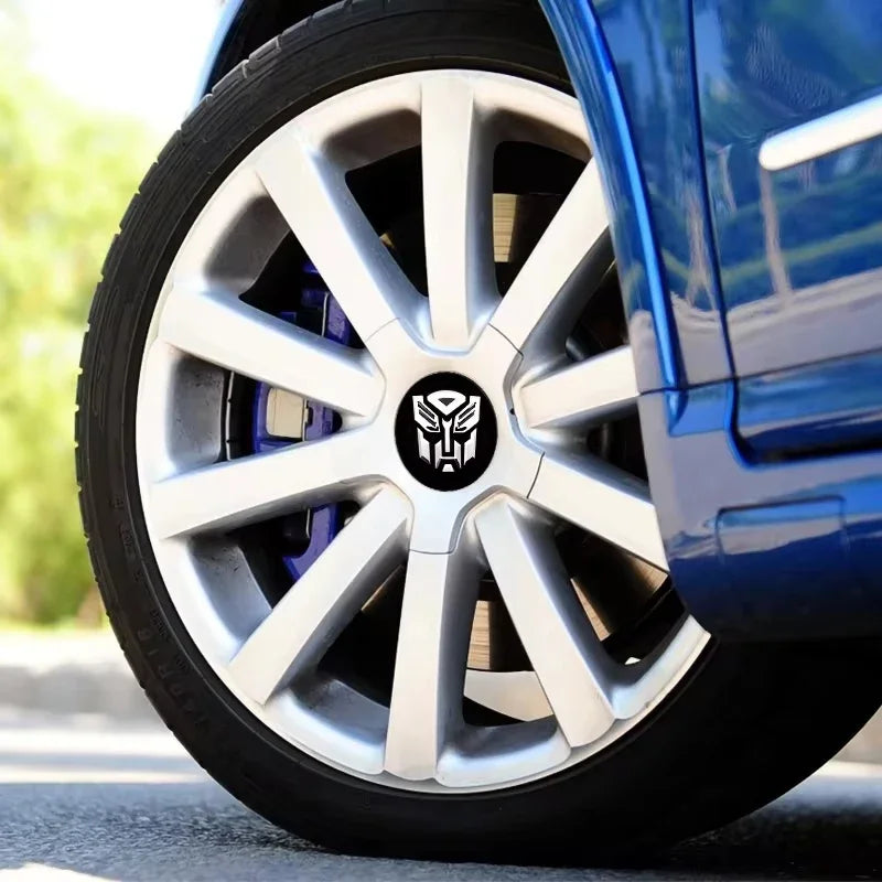 Universal Autobot Transformers Emblem Wheel Center Hub Caps - Autoxmatch