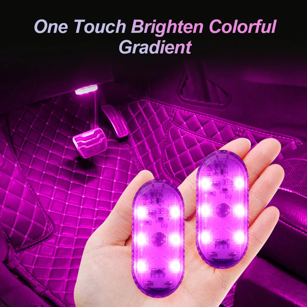 Multi Color Wireless Car Touch Roof LED Lights