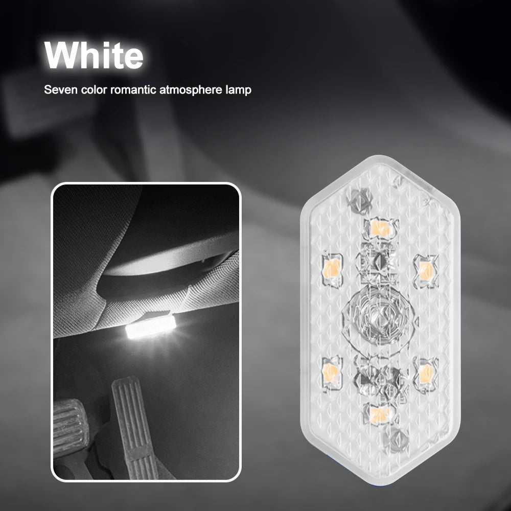 Portable LED roof light for cars with easy installation