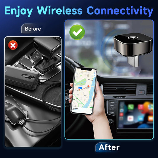 2 in 1 Wireless CarPlay Android Auto Adapter - Autoxmatch