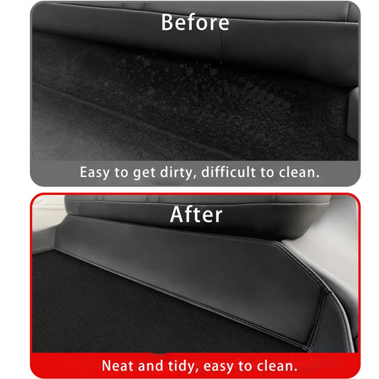 Tesla Rear Seat Lower Protective Mat Applicable to Model Y Juniper 2025 Model 3 Highland Electric Vehicle Protective Pad - Autoxmatch
