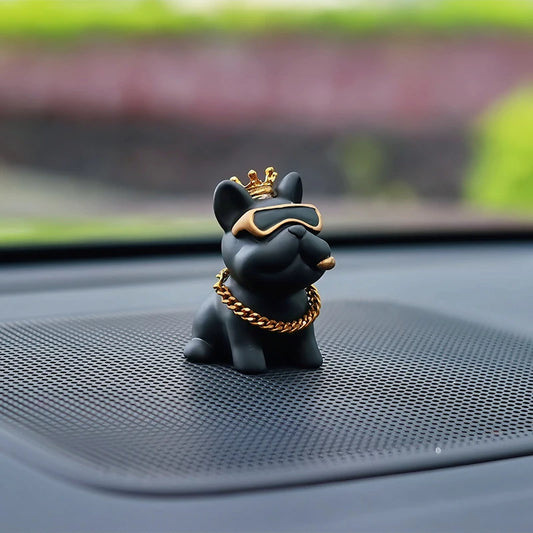 Trendy Resin Bully Dog Car Interior Decoration - Autoxmatch