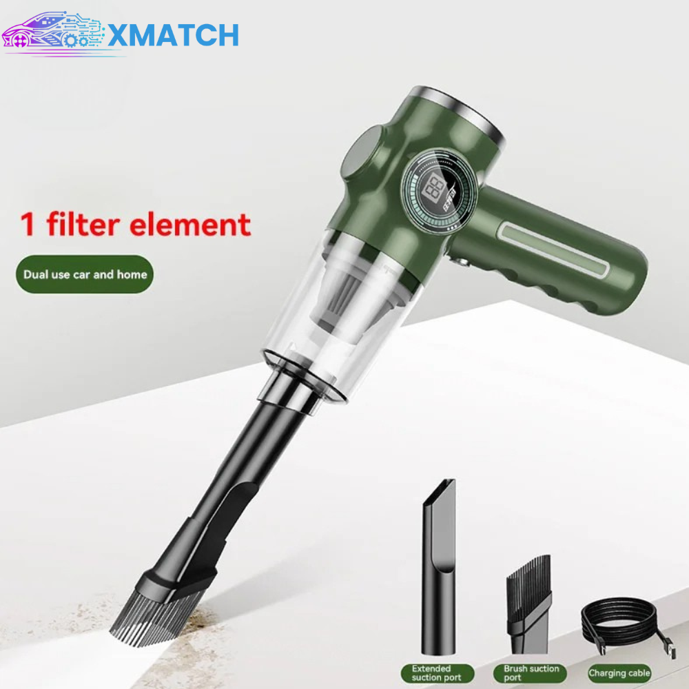 Wireless Car Vacuum Cleaner 5-in-1 Green