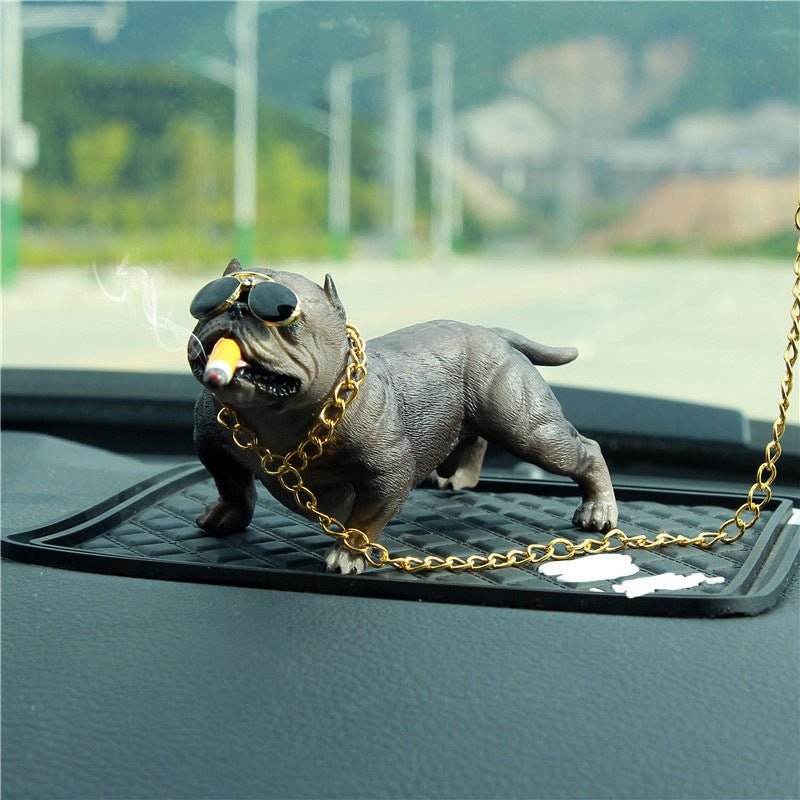 Bully Dog Car Decoration – Stylish Dashboard Charm for Pet Lovers - Autoxmatch