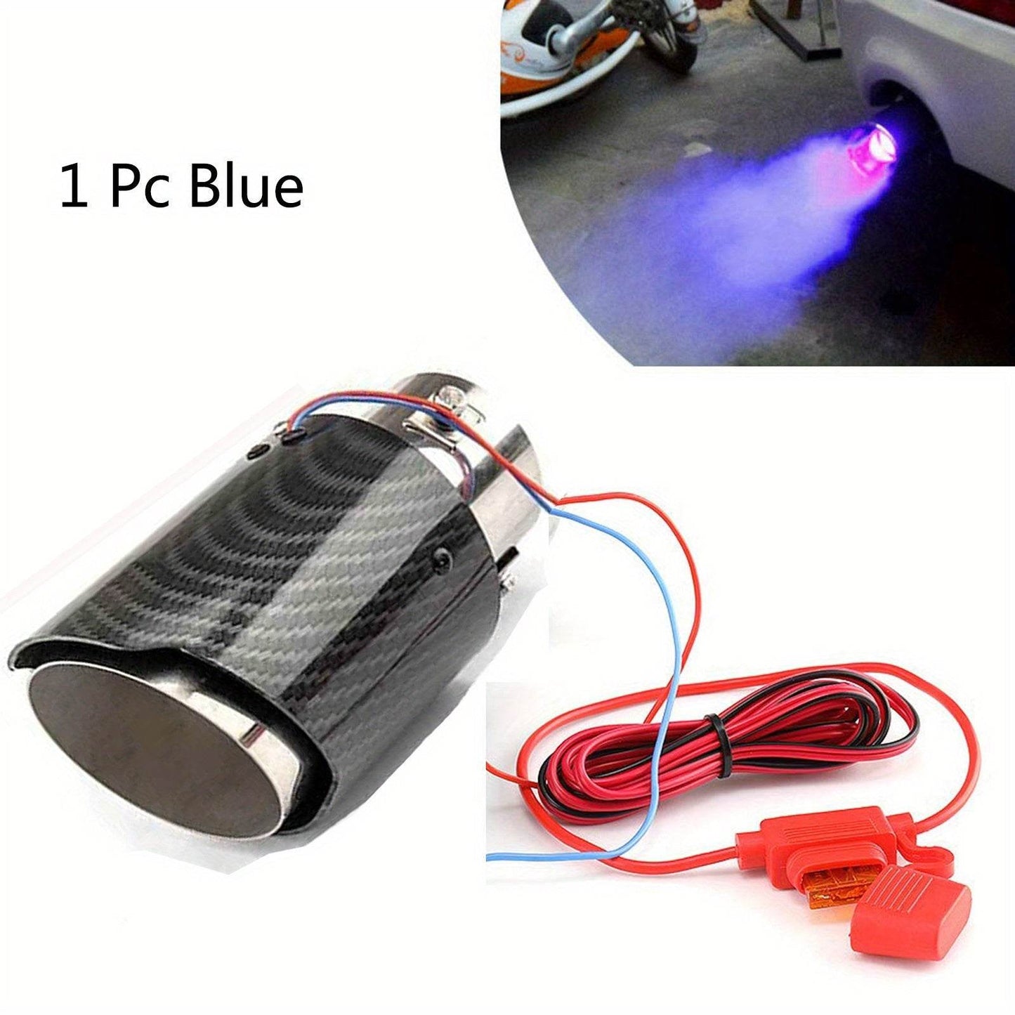 Car Exhaust Pipe with LED Flame - Autoxmatch