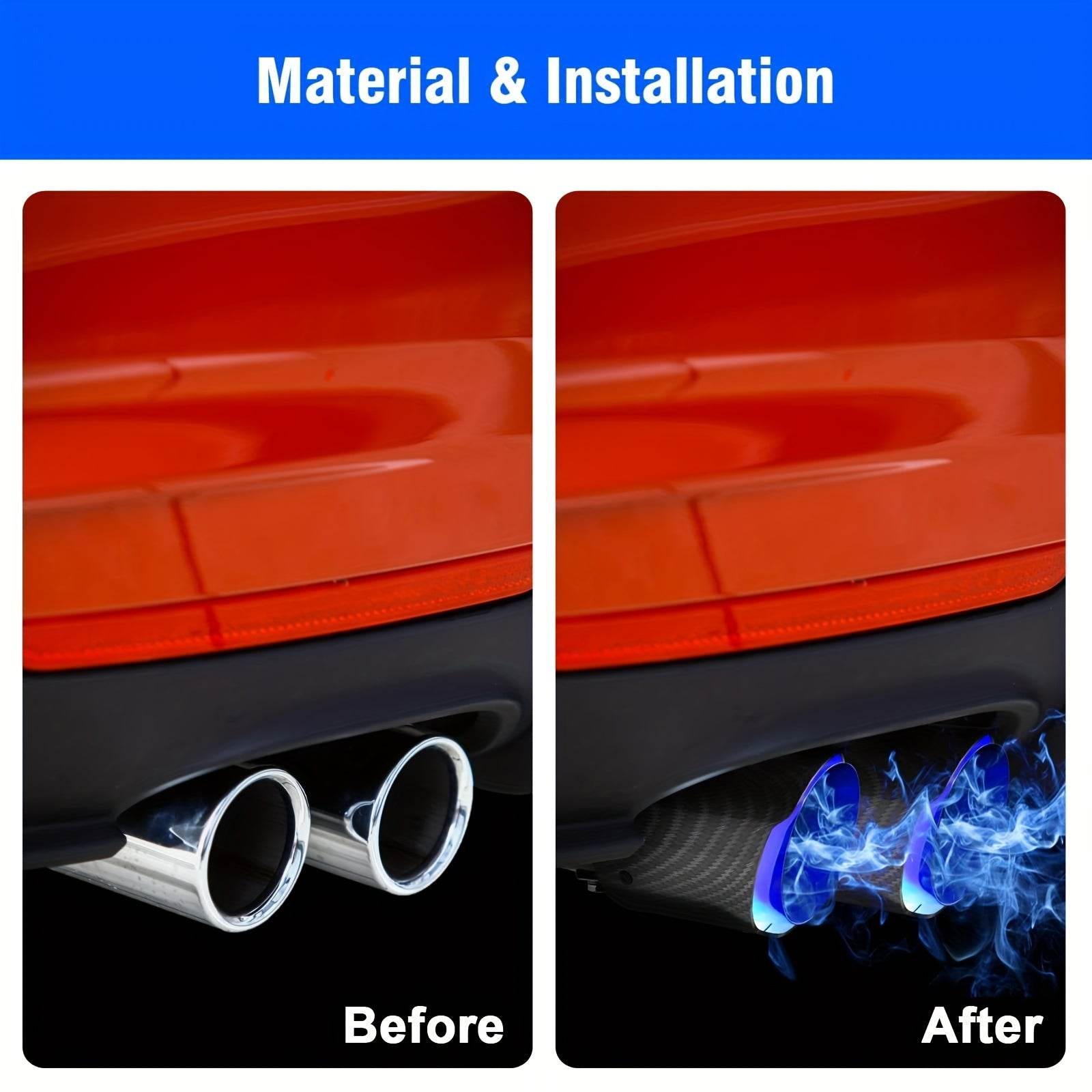 Car Exhaust Pipe with LED Flame - Autoxmatch