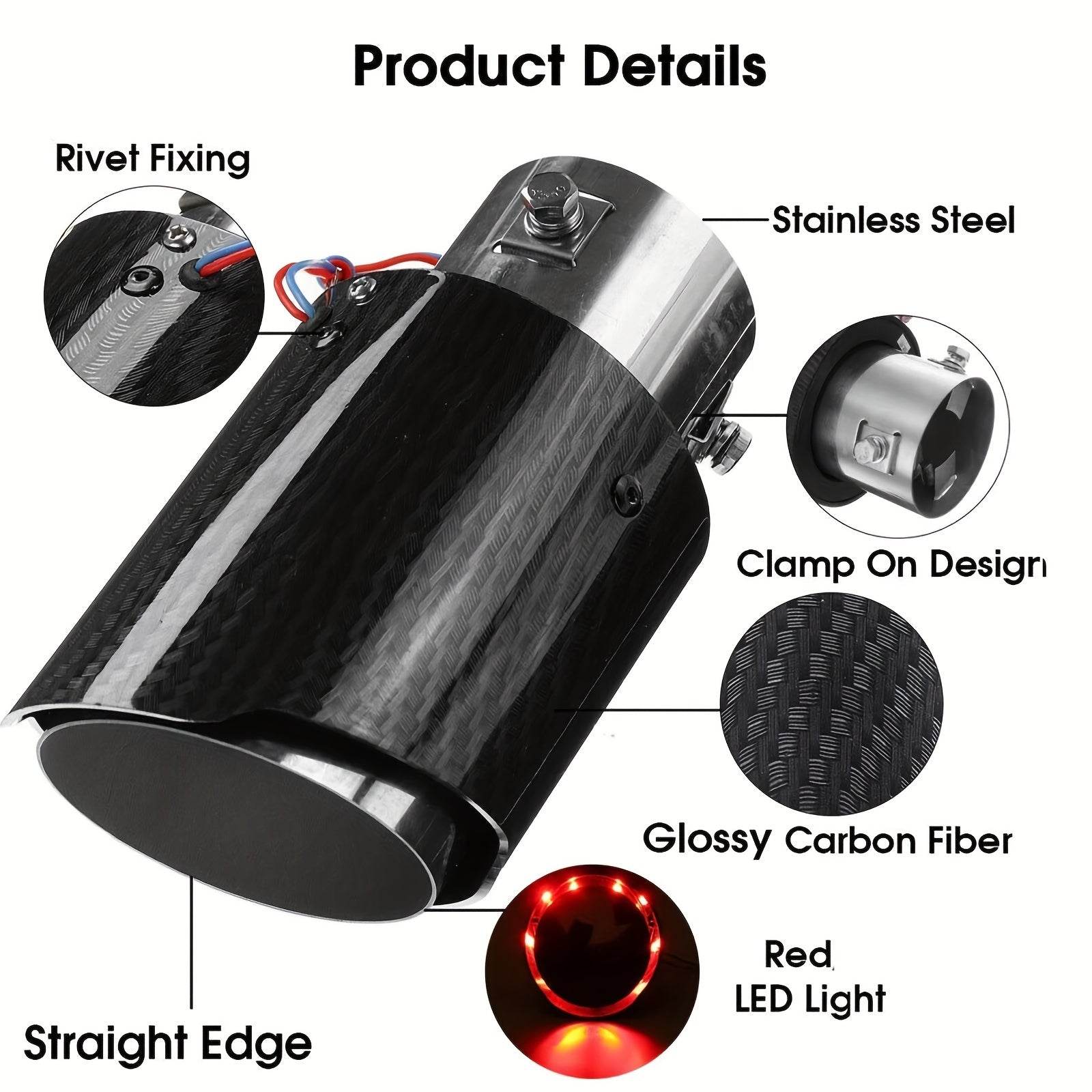 Car Exhaust Pipe with LED Flame - Autoxmatch