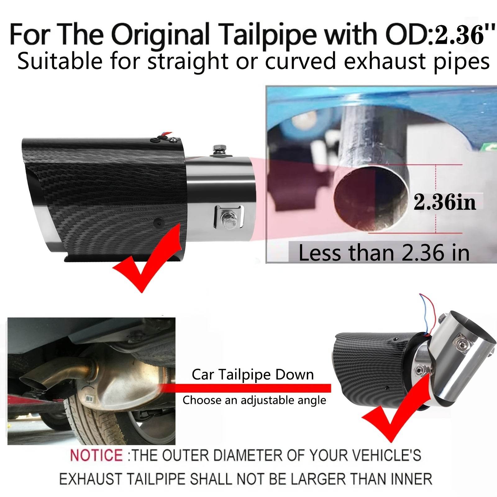 Car Exhaust Pipe with LED Flame - Autoxmatch