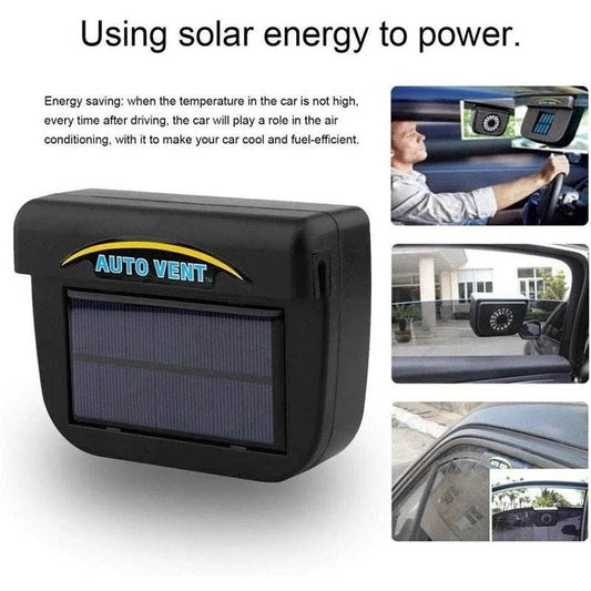 Car Solar Powered Portable Window Fan - Autoxmatch