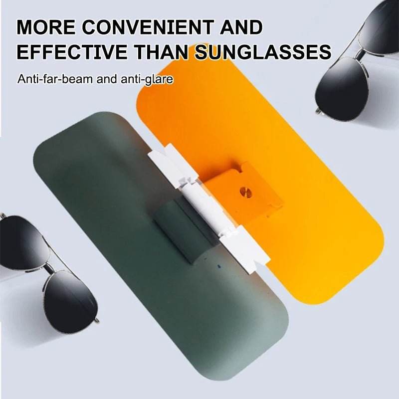 Car Sun Visor Anti Glare & Anti - Dazzle Day and Night Dual Sun Shade - Autoxmatch