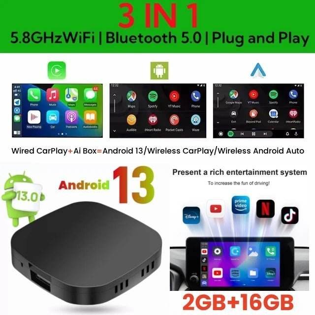 CarPlay AI Box-Android Wireless Auto Smart TV Box - Autoxmatch