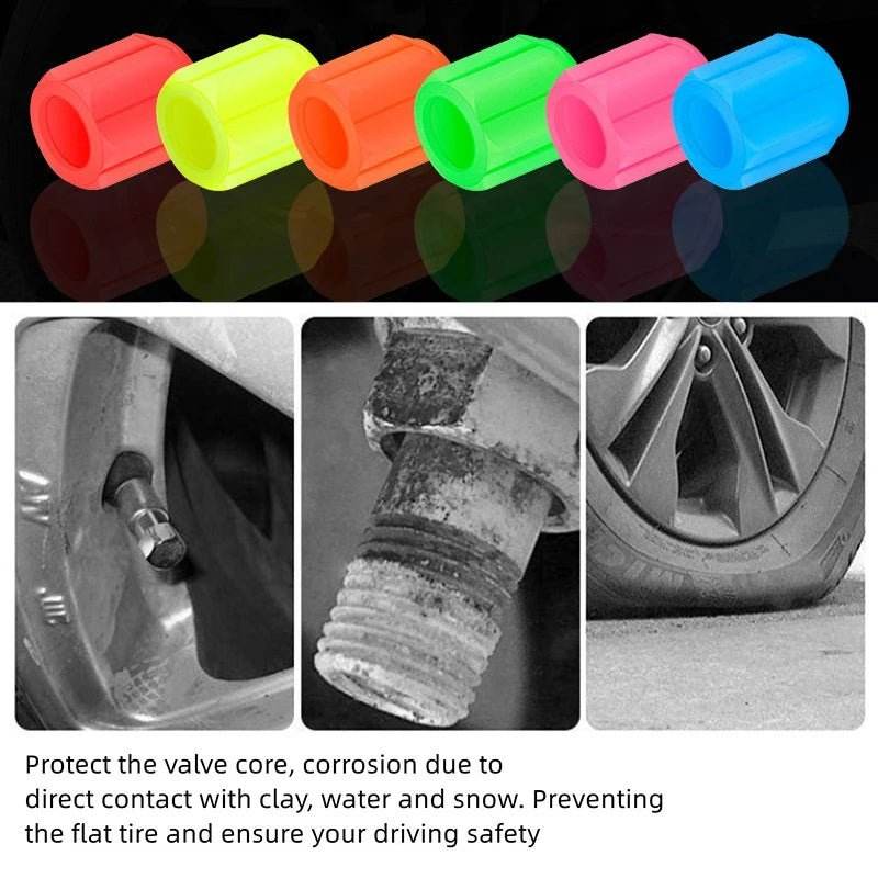 Luminous Tire Valve Caps – Glow-in-the-Dark - Autoxmatch