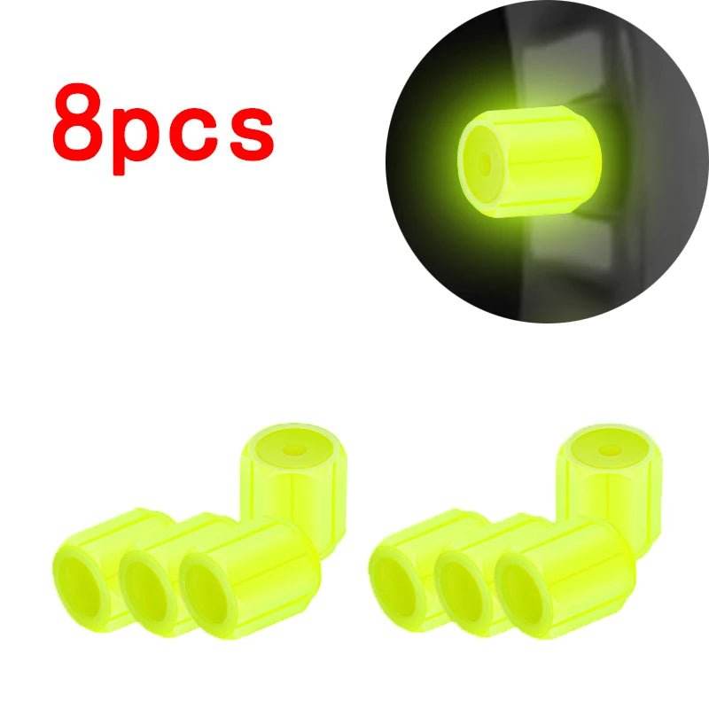 Luminous Tire Valve Caps – Glow-in-the-Dark - Autoxmatch
