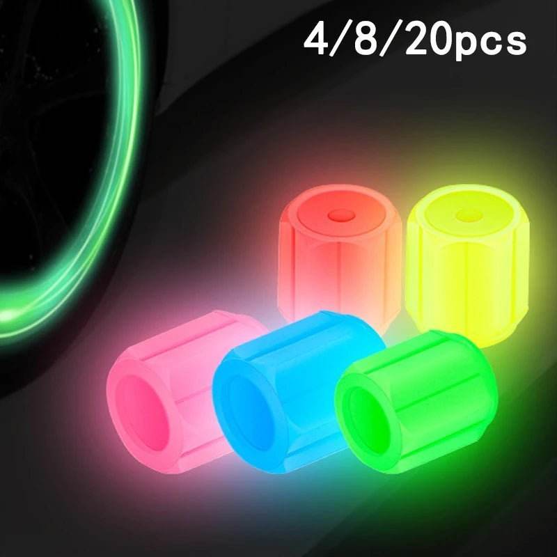 Luminous Tire Valve Caps – Glow-in-the-Dark - Autoxmatch