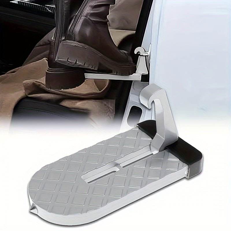 Premium Metal Folding Door Step – Compact Safety Ladder - Autoxmatch