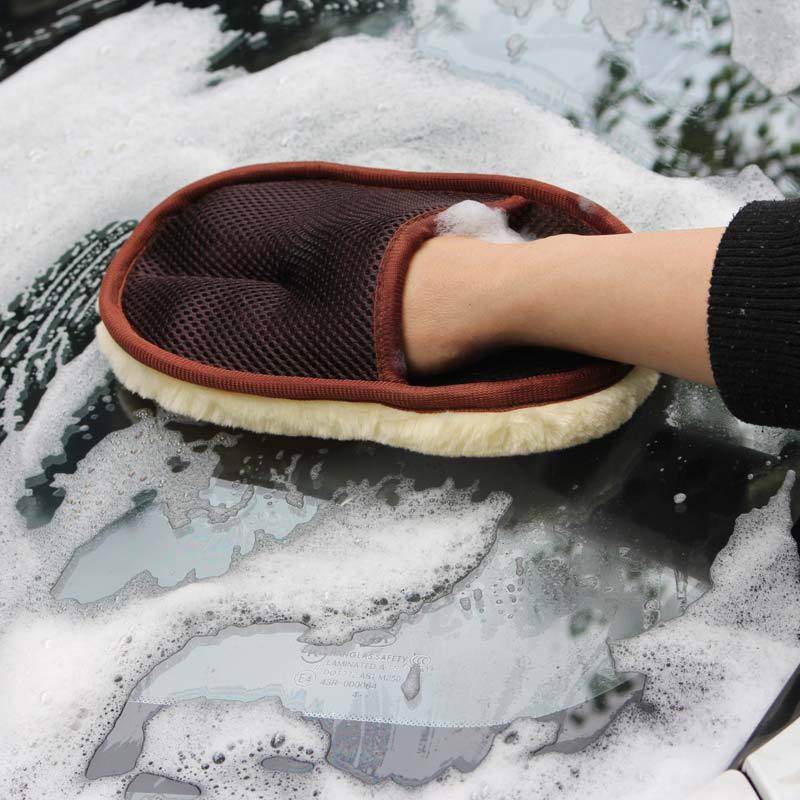 Soft Hair Wash Cleaning Gloves – Car & Motorcycle Care Cleaning Tools - Autoxmatch