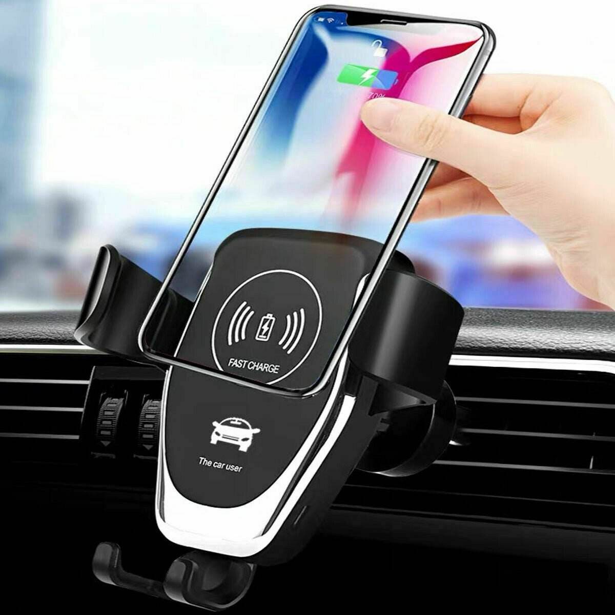 Wireless Fast Car Charger Mount – Automatic Clamping, Charging Holder & Stand - Autoxmatch