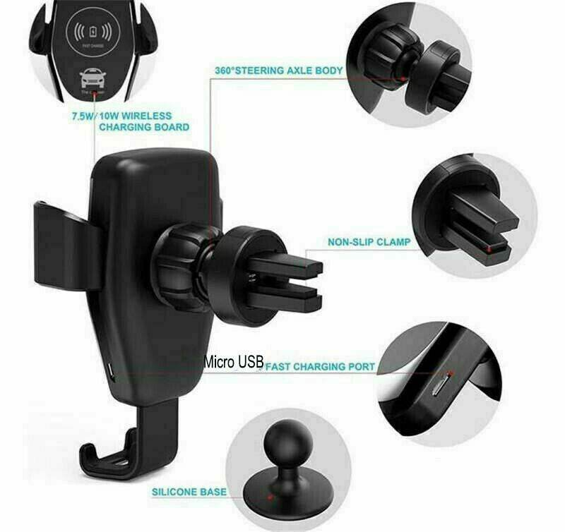 Wireless Fast Car Charger Mount – Automatic Clamping, Charging Holder & Stand - Autoxmatch