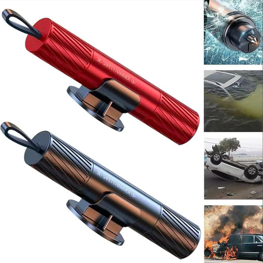 2 In 1 Car Mini Safety Hammer with Seat Belt Cutter Tool