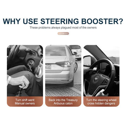 360° Steering Wheel Booster Knob Power Handle Spinner Black