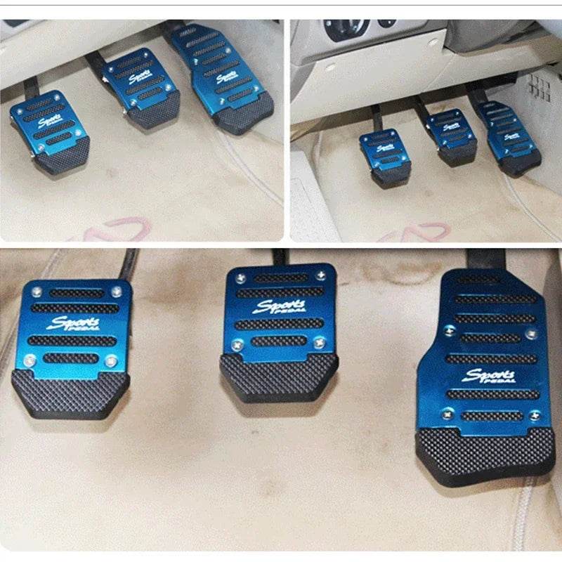 Aluminum Car non-slip Pedal Cover Set Automatic & Manual - Autoxmatch