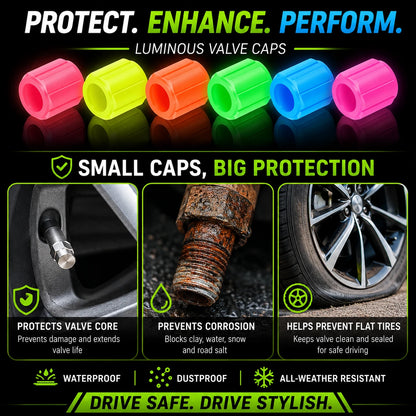 Luminous Tire Valve Caps