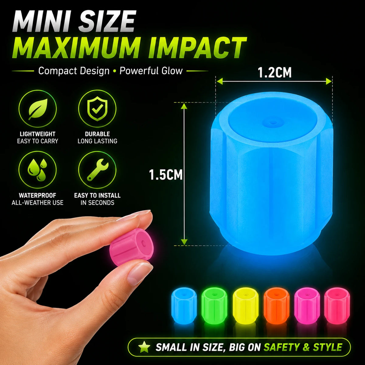 Luminous Tire Valve Caps