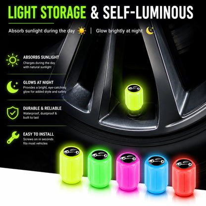 Luminous Tire Valve Caps