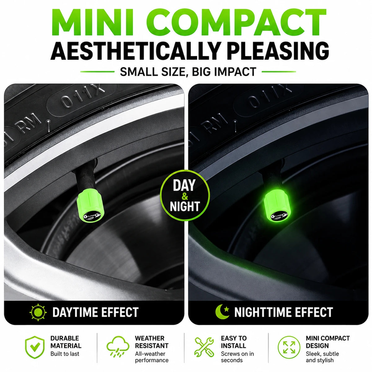 Luminous Tire Valve Caps