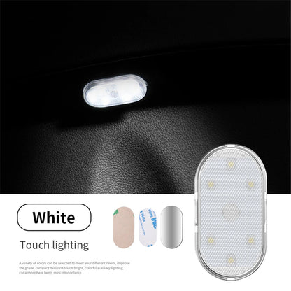 Battery powered car LED light with touch sensor