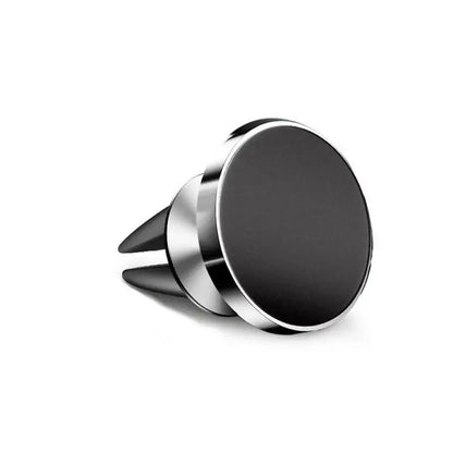 Black and silver car mount holder on a white background