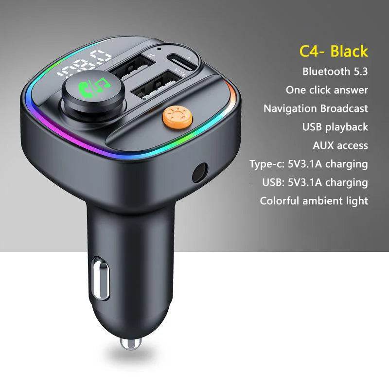 Car Bluetooth Transmitter Accessories Power Adapter USB Charger