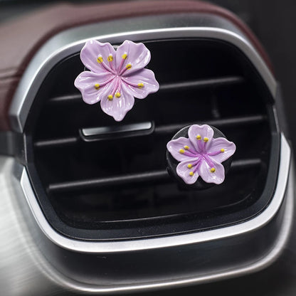 Car Beach Decoration beautiful Flower Perfume Clips purple