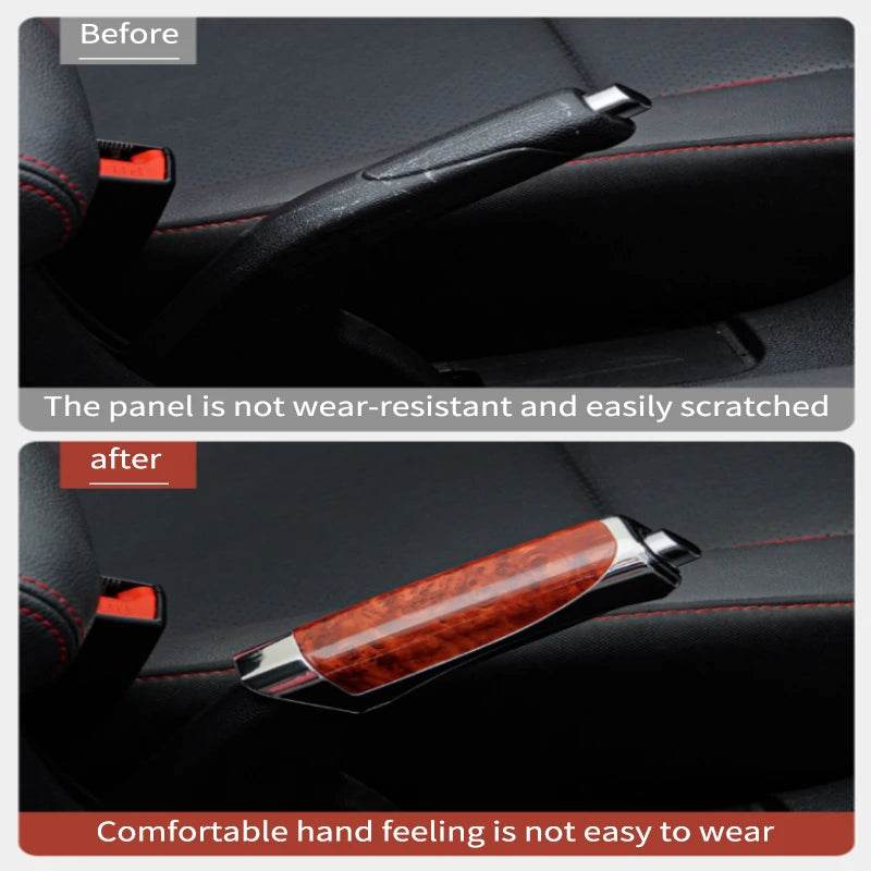 Car Carbon Fiber Handbrake Grips Protection Cover - Autoxmatch