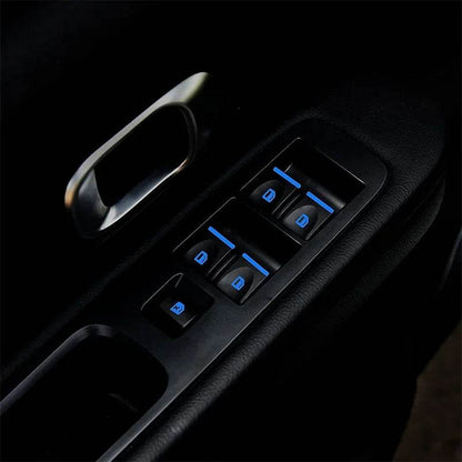 18Pcs/set Car Luminous Door Window Lift Button Stickers - Autoxmatch