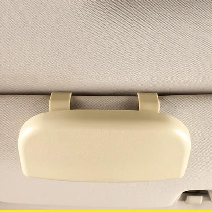 Car Portable Glasses Box Sun Visor Holders Beige Color