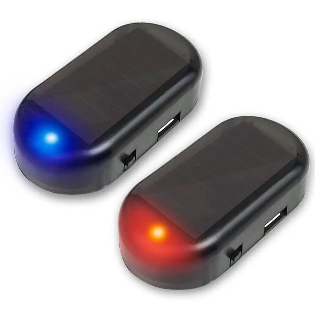 Car Solar Powered Fake Warning Security Light LED - Autoxmatch