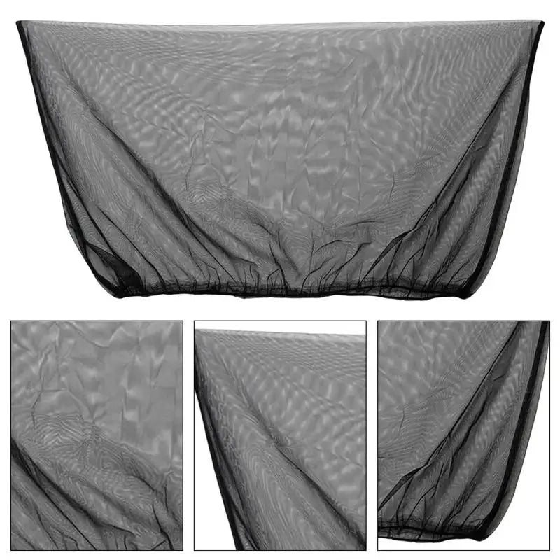 Car Sunshade Mesh Curtain Black